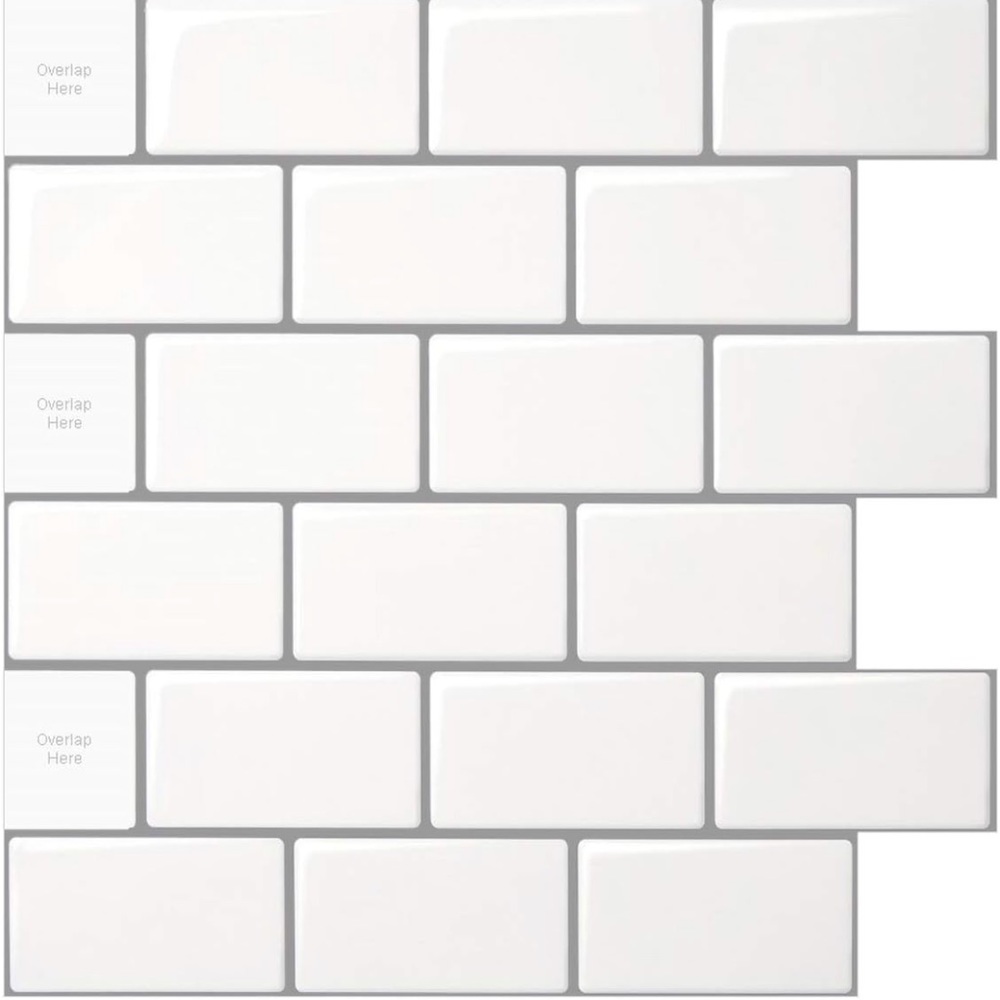 LONGKING 10-Sheet Peel and Stick Backsplash Tile